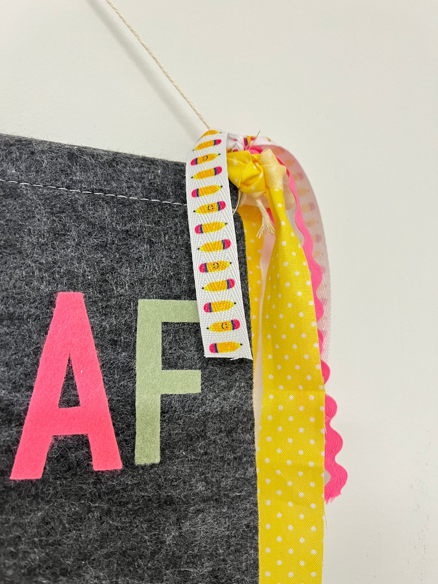 Felt Teacher Name Banner