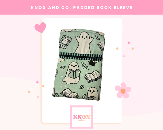 Book Sleeve - mint books and ghosts