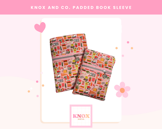 Book Sleeve - pink bookstore