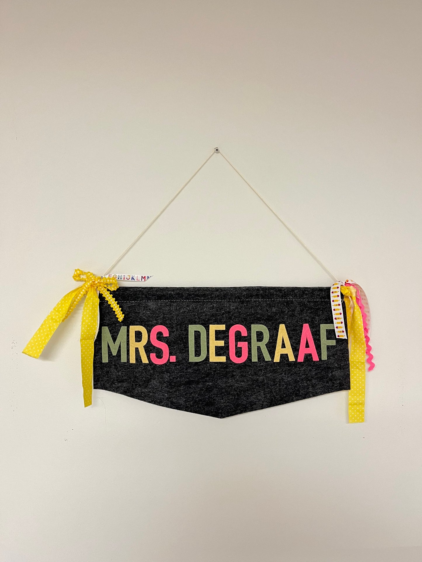 Felt Teacher Name Banner