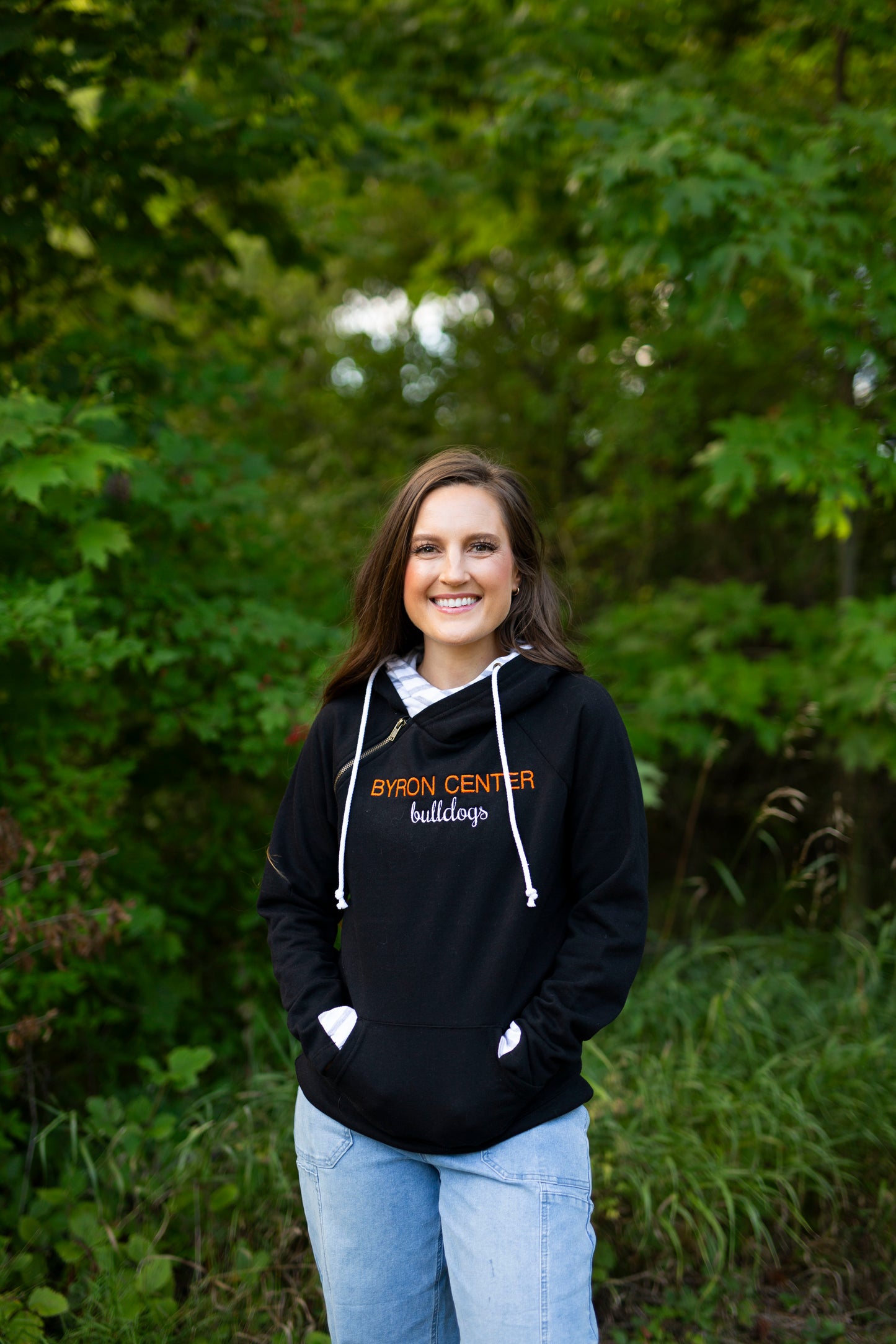 Byron Center Bulldogs Sweatshirt- double hood