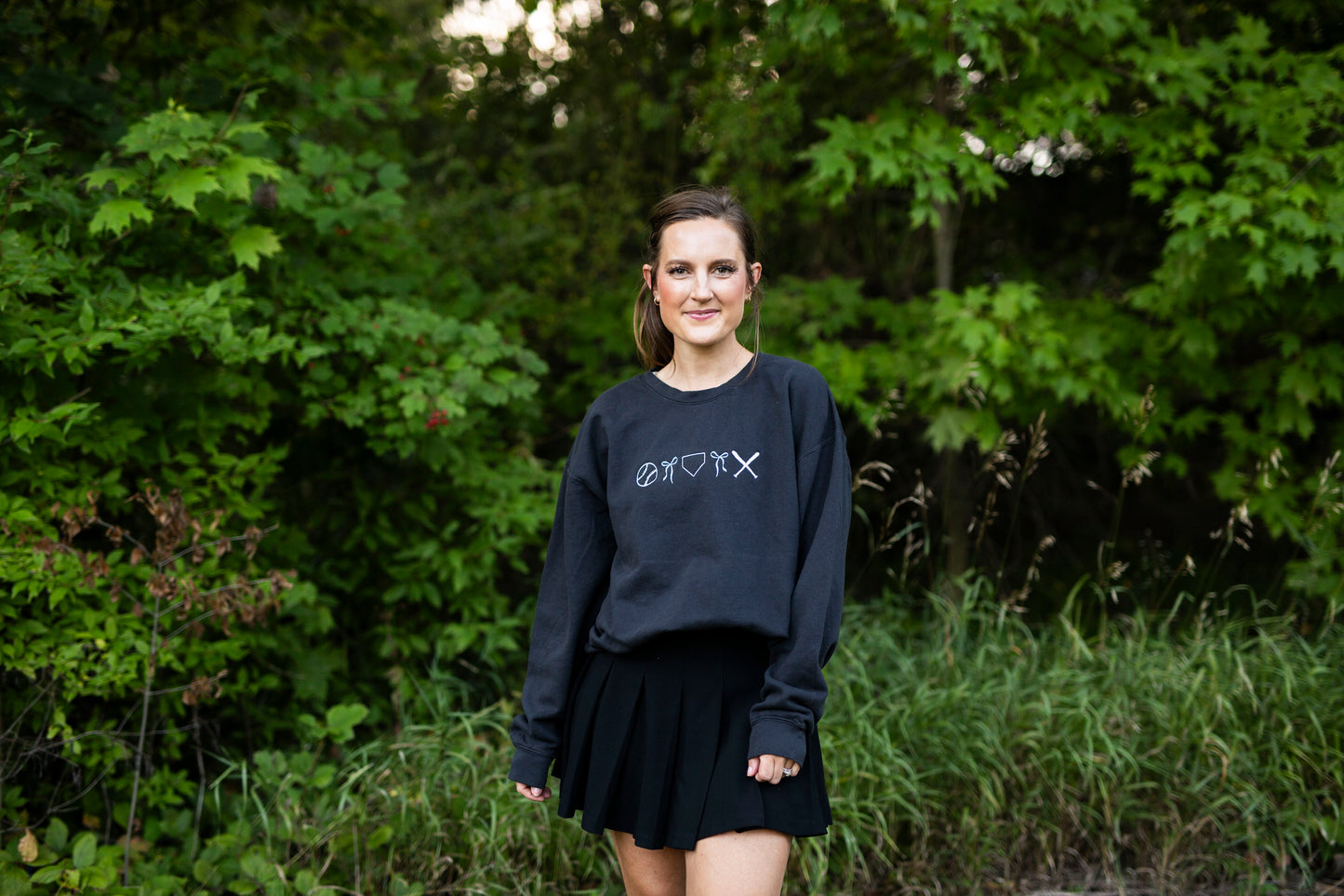 Baseball Embroidered Sweatshirt