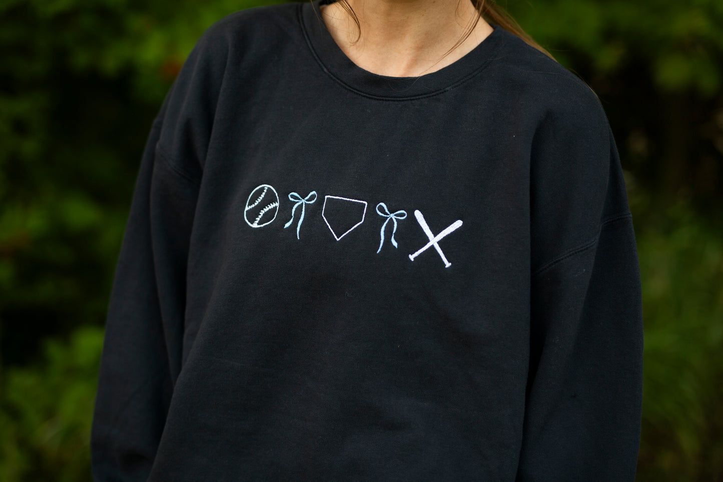 Baseball Embroidered Sweatshirt