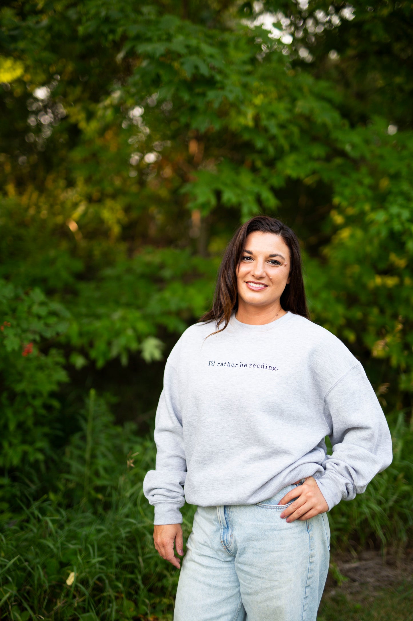 I'd rather be reading - book sweatshirt