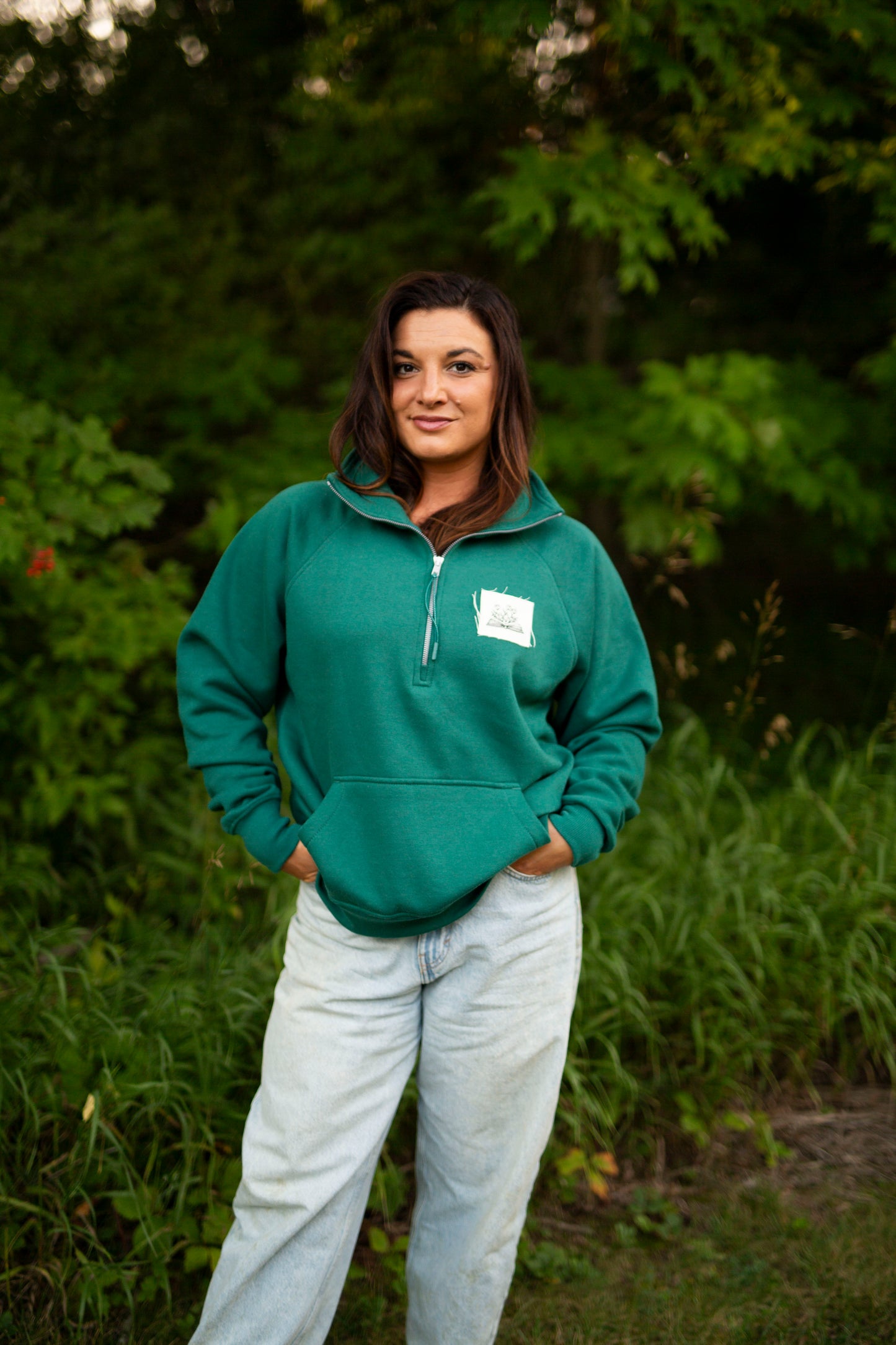 Patch book sweatshirt