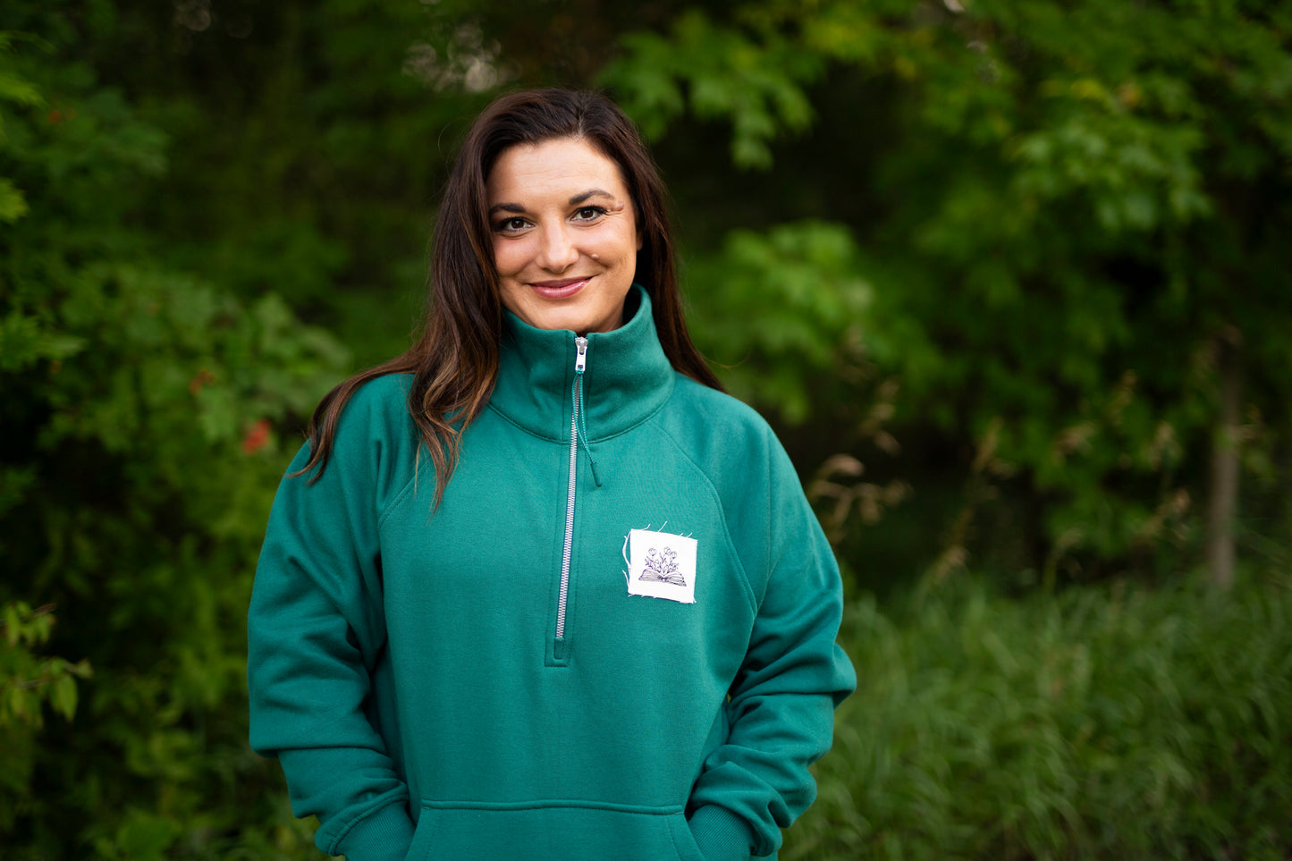 Patch book sweatshirt