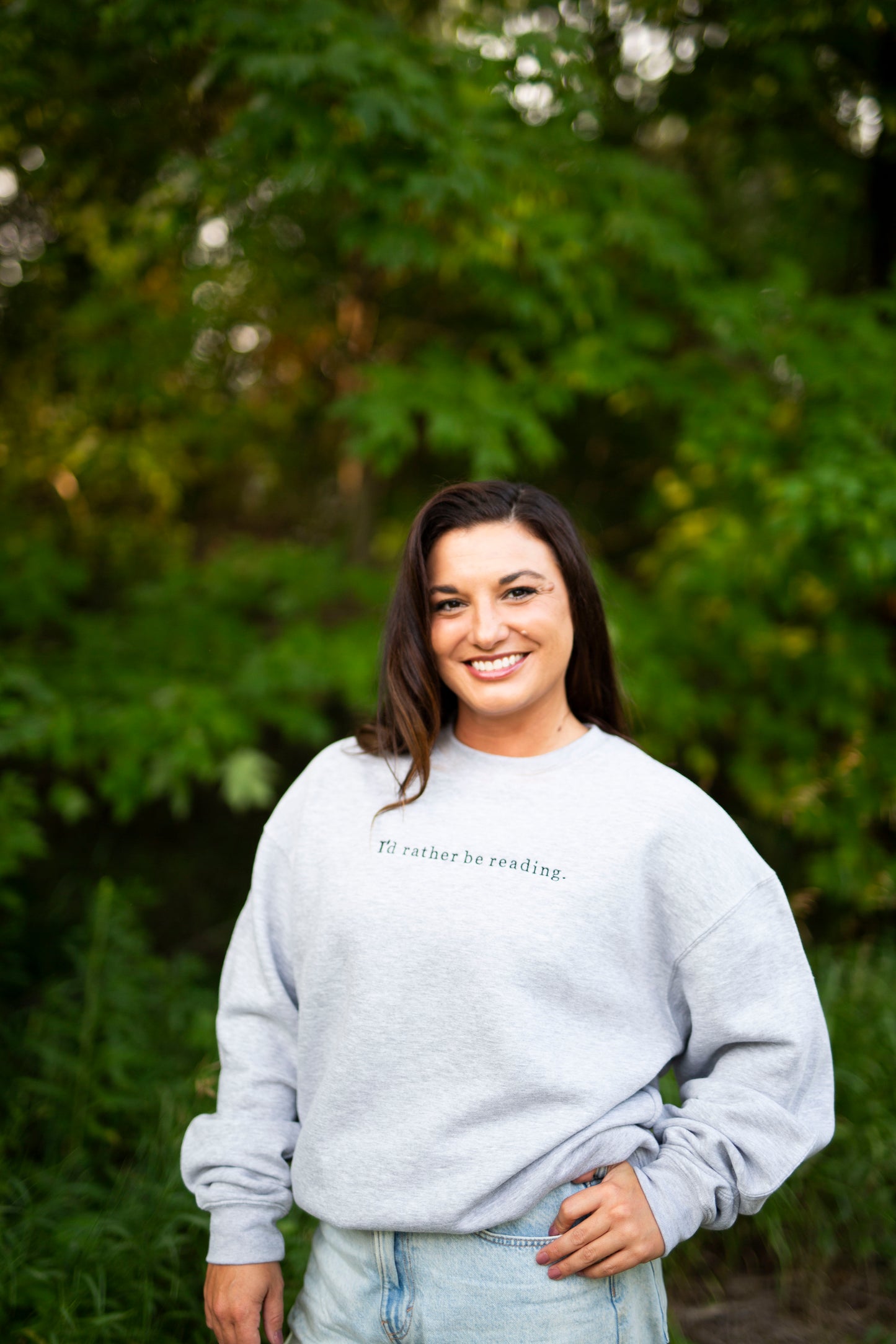 I'd rather be reading - book sweatshirt