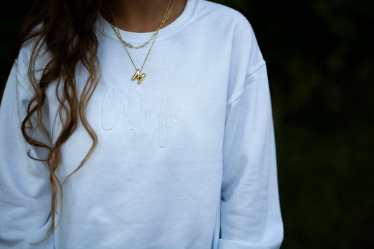 Wife Sweatshirt - Bright White