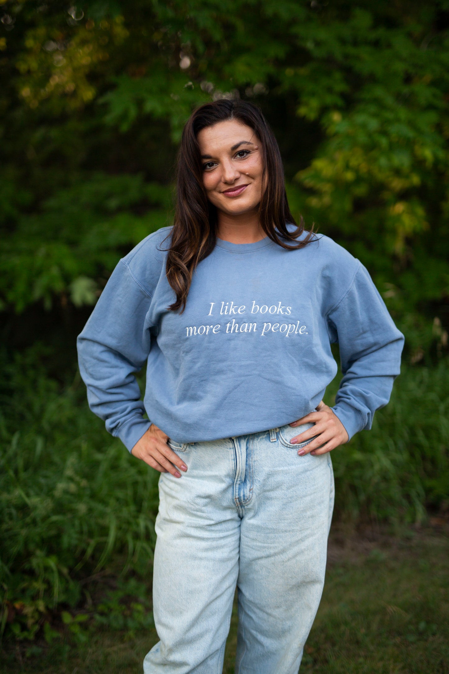 I like Books More than People Sweatshirt