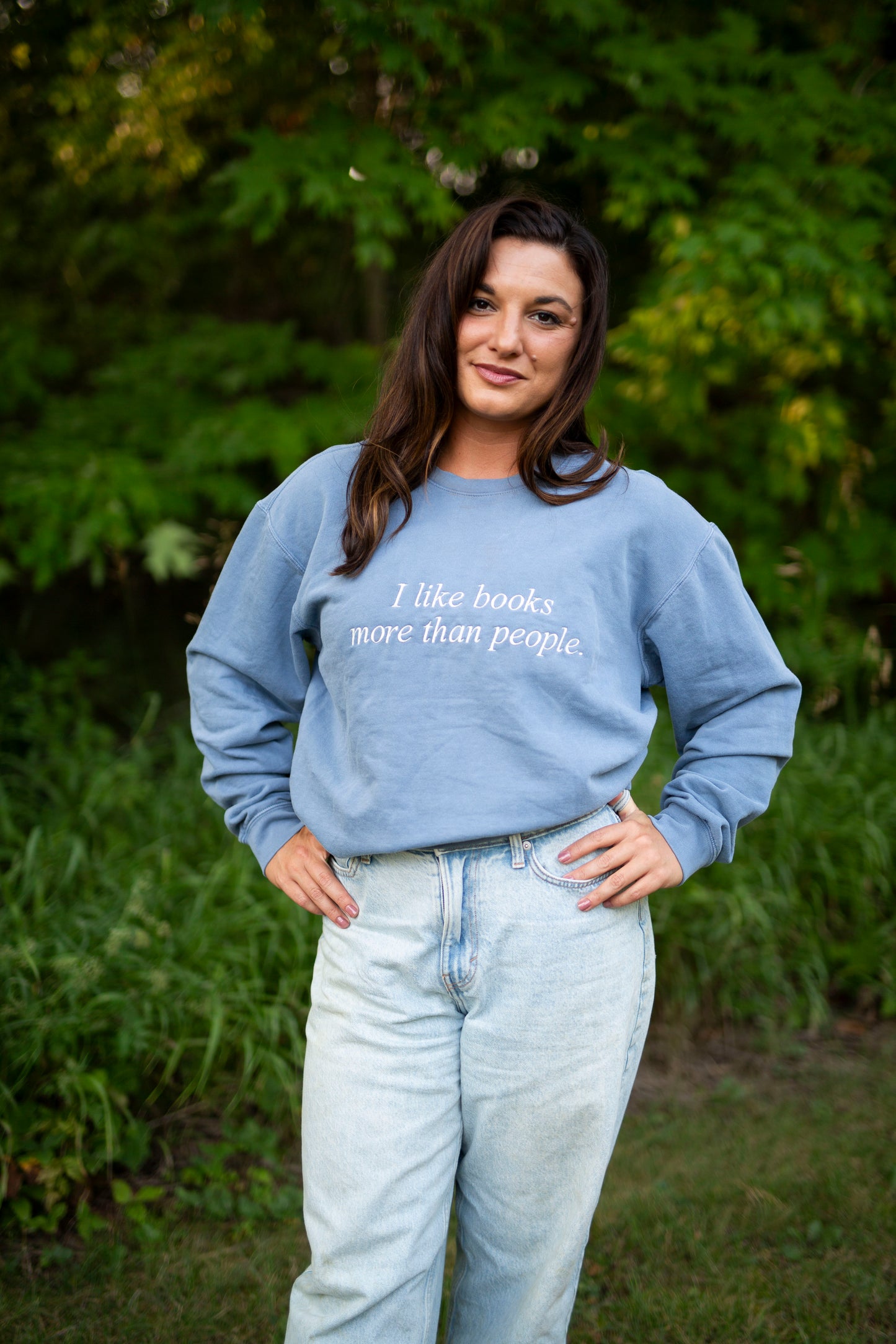 I like Books More than People Sweatshirt