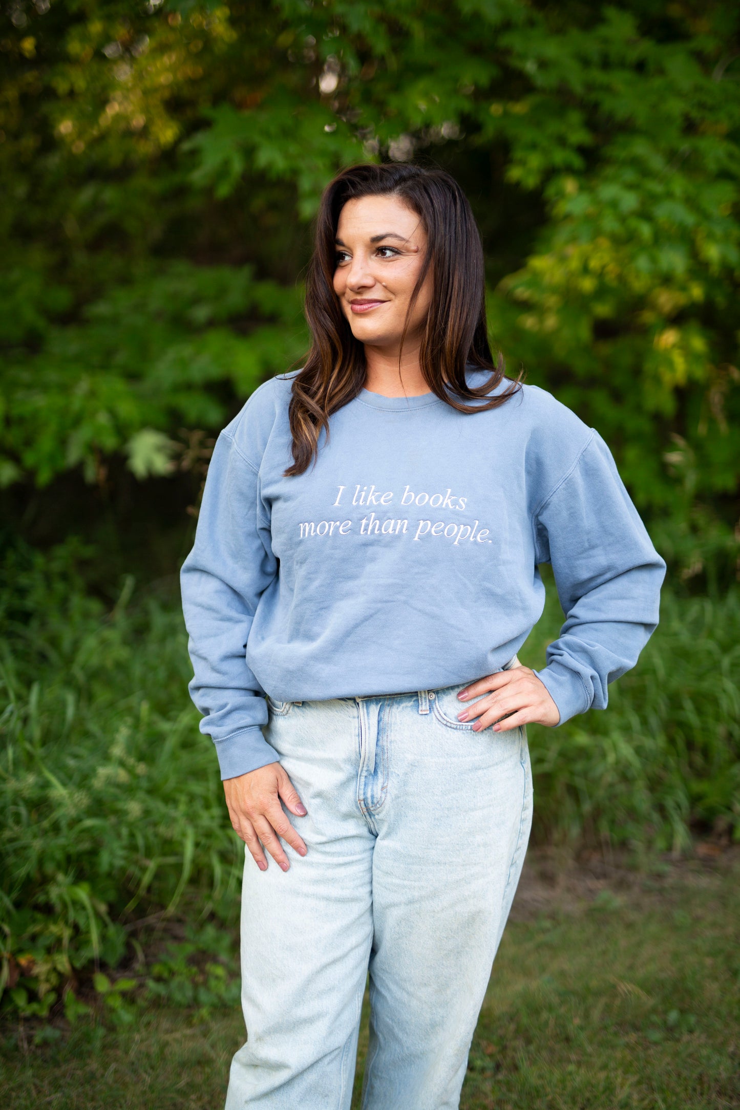 I like Books More than People Sweatshirt