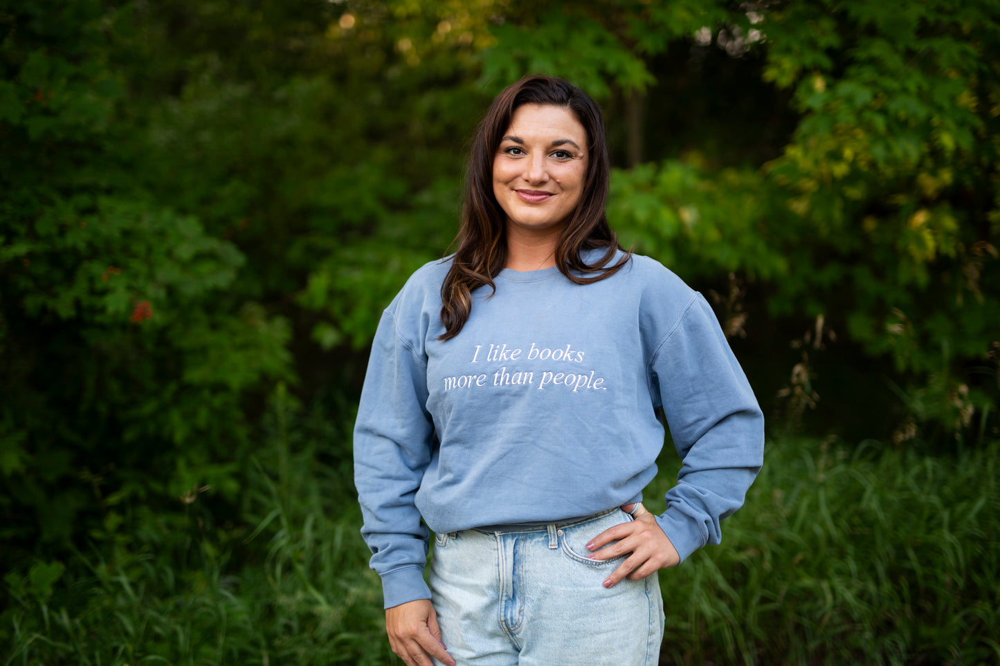 I like Books More than People Sweatshirt