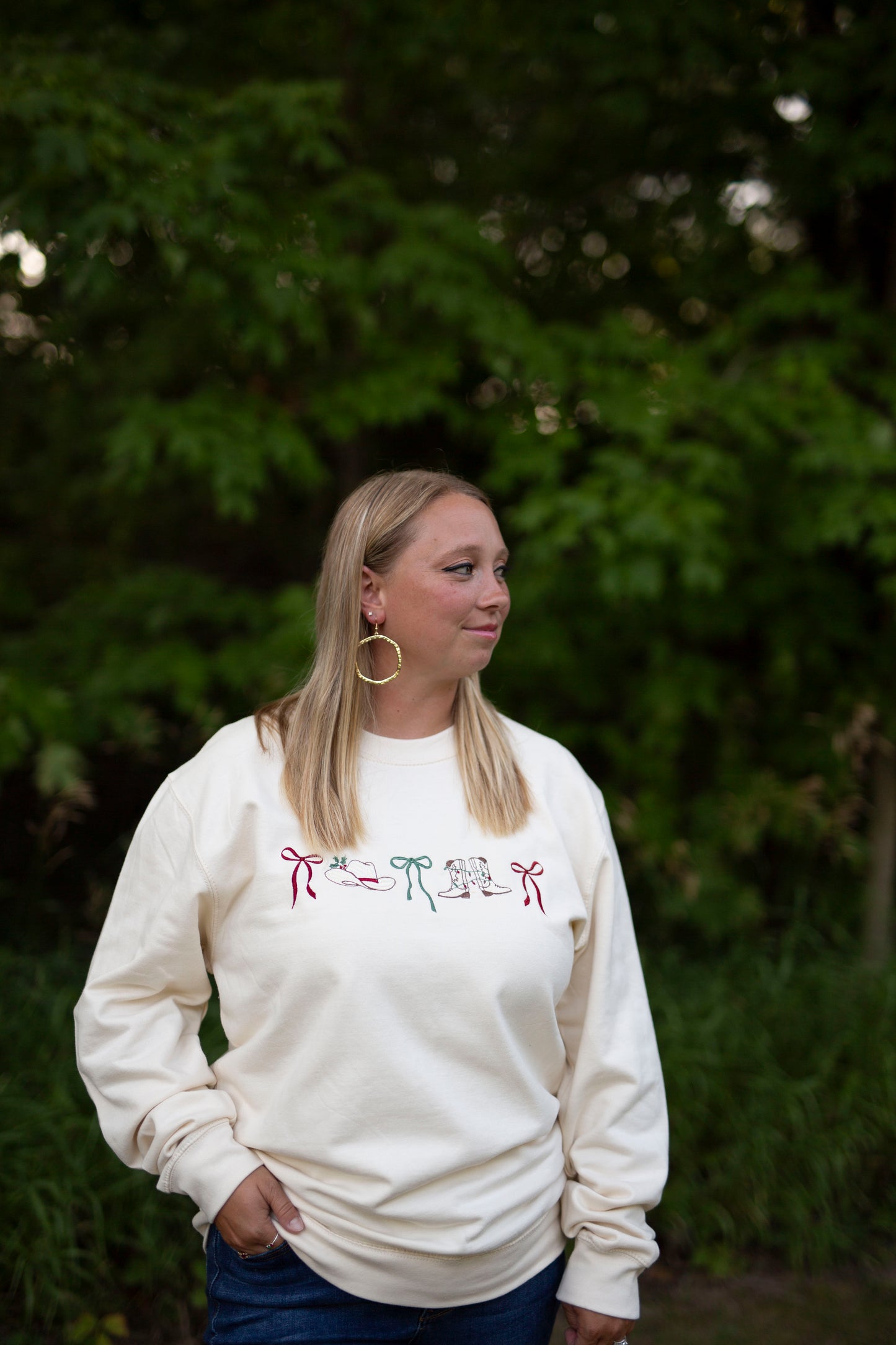 Western Christmas sweatshirt