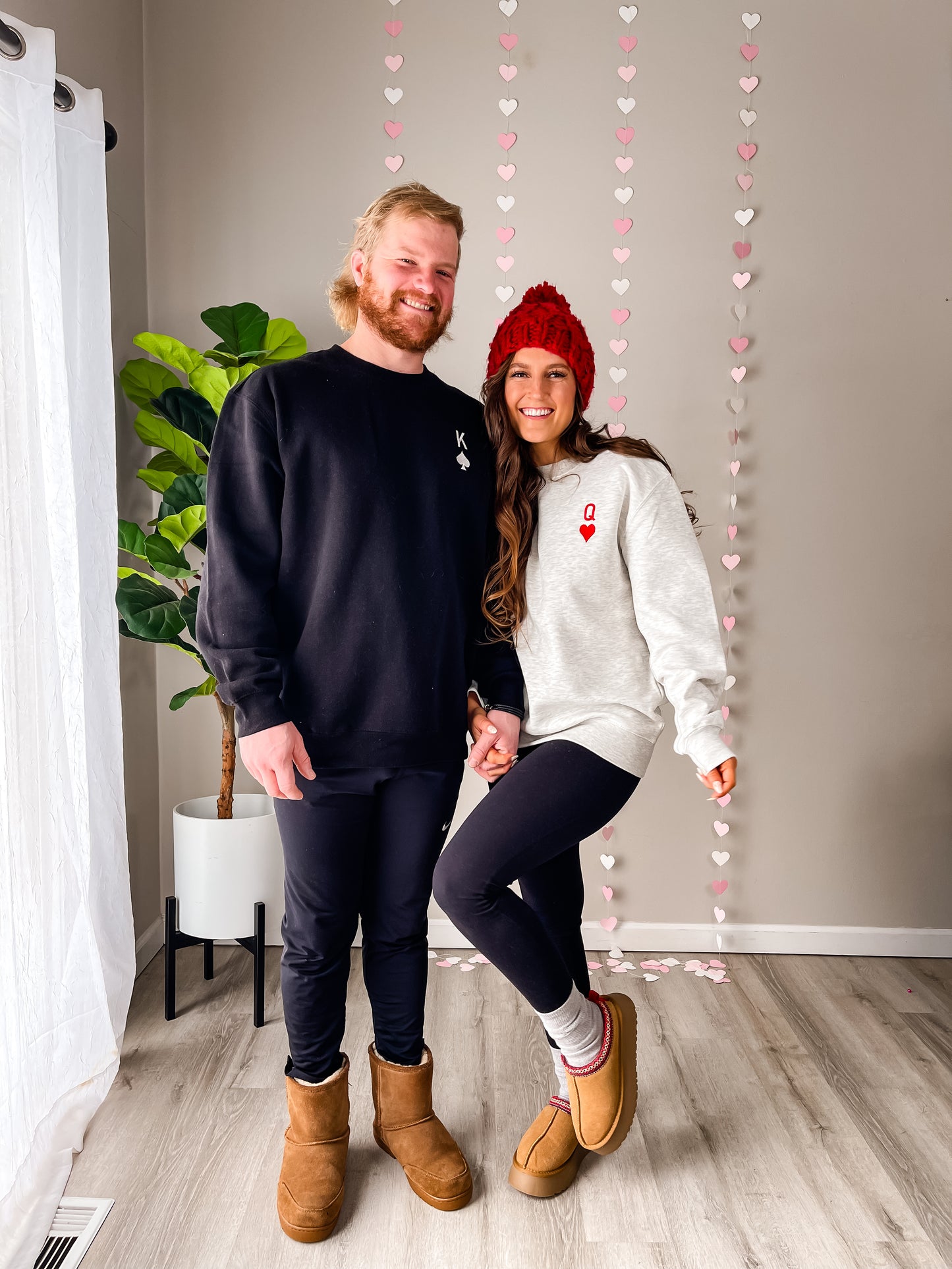 Embroidered King of Spades Sweatshirt - Black