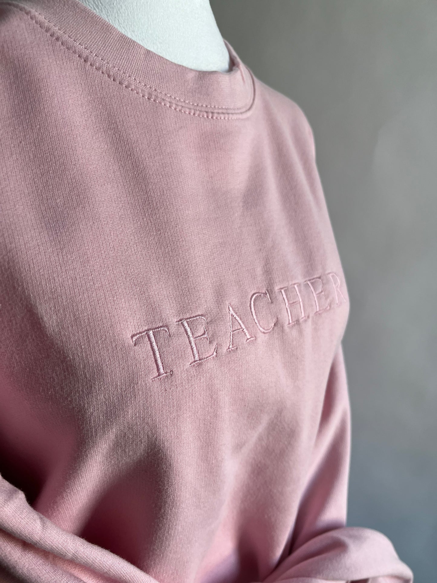 Teacher Sweatshirt -Pink