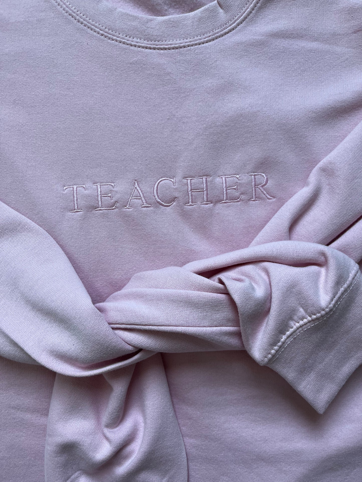 Teacher Sweatshirt -Pink