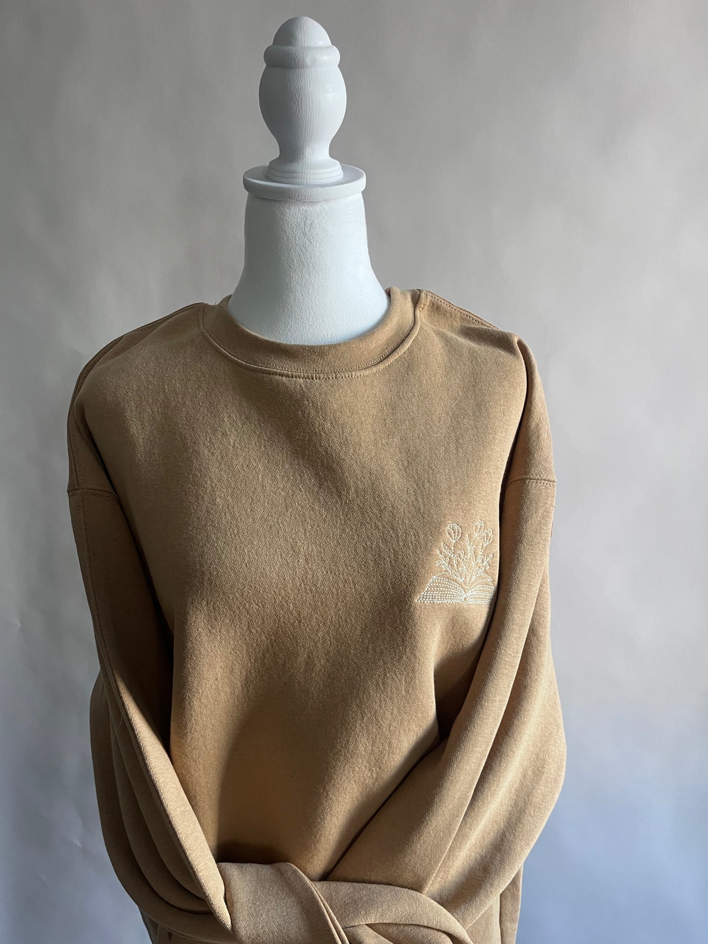 floral book sweatshirt