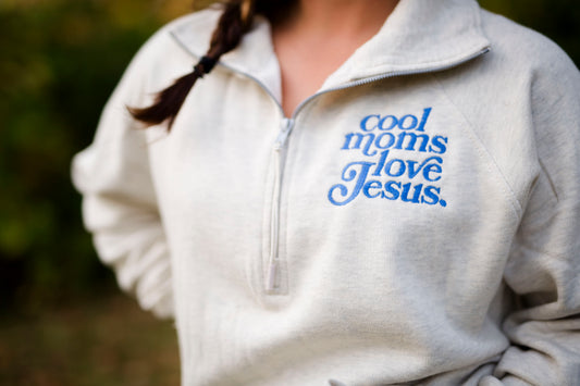 Cool Moms Love Jesus - Cream