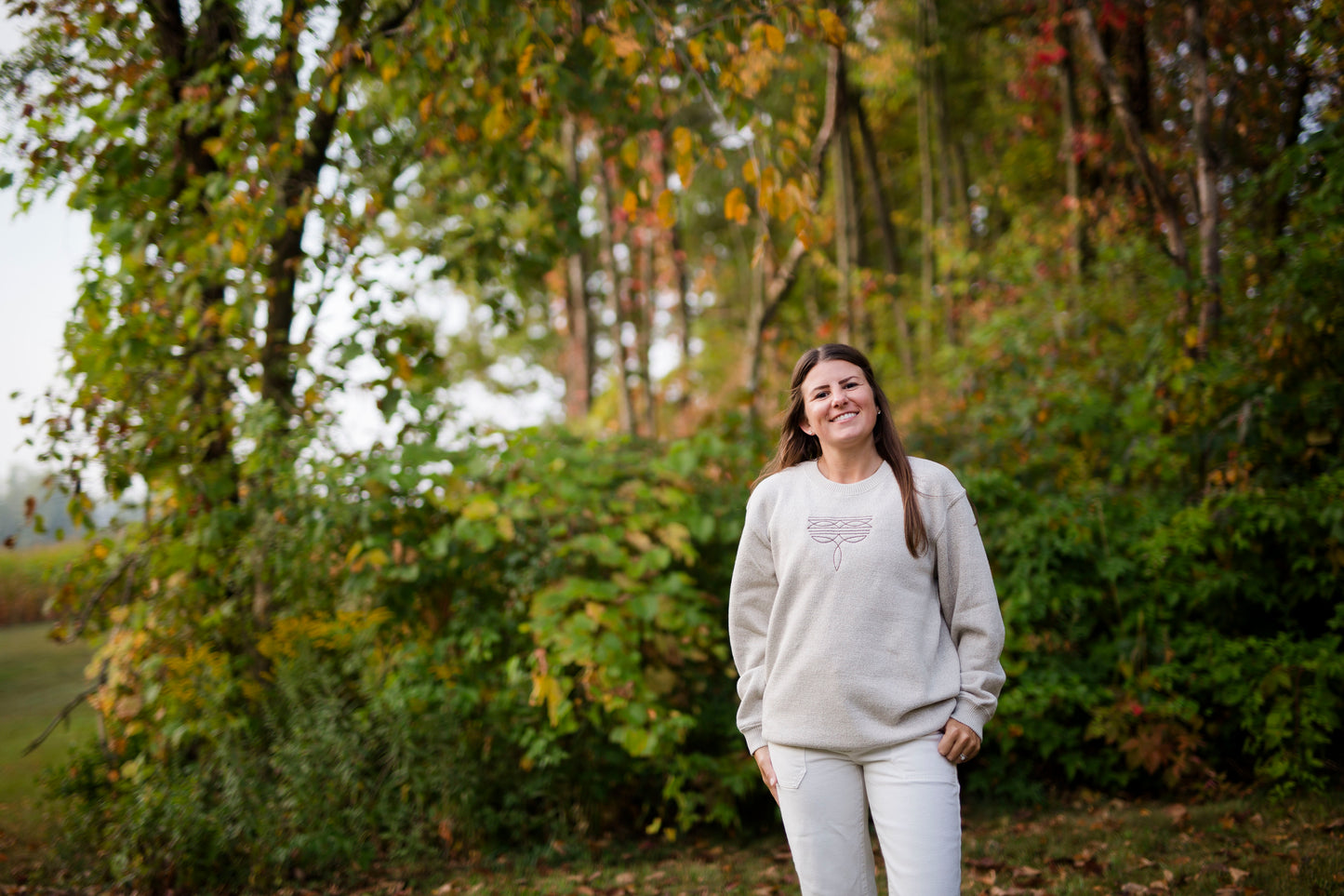 Boot Stitch Embroidered Sweater