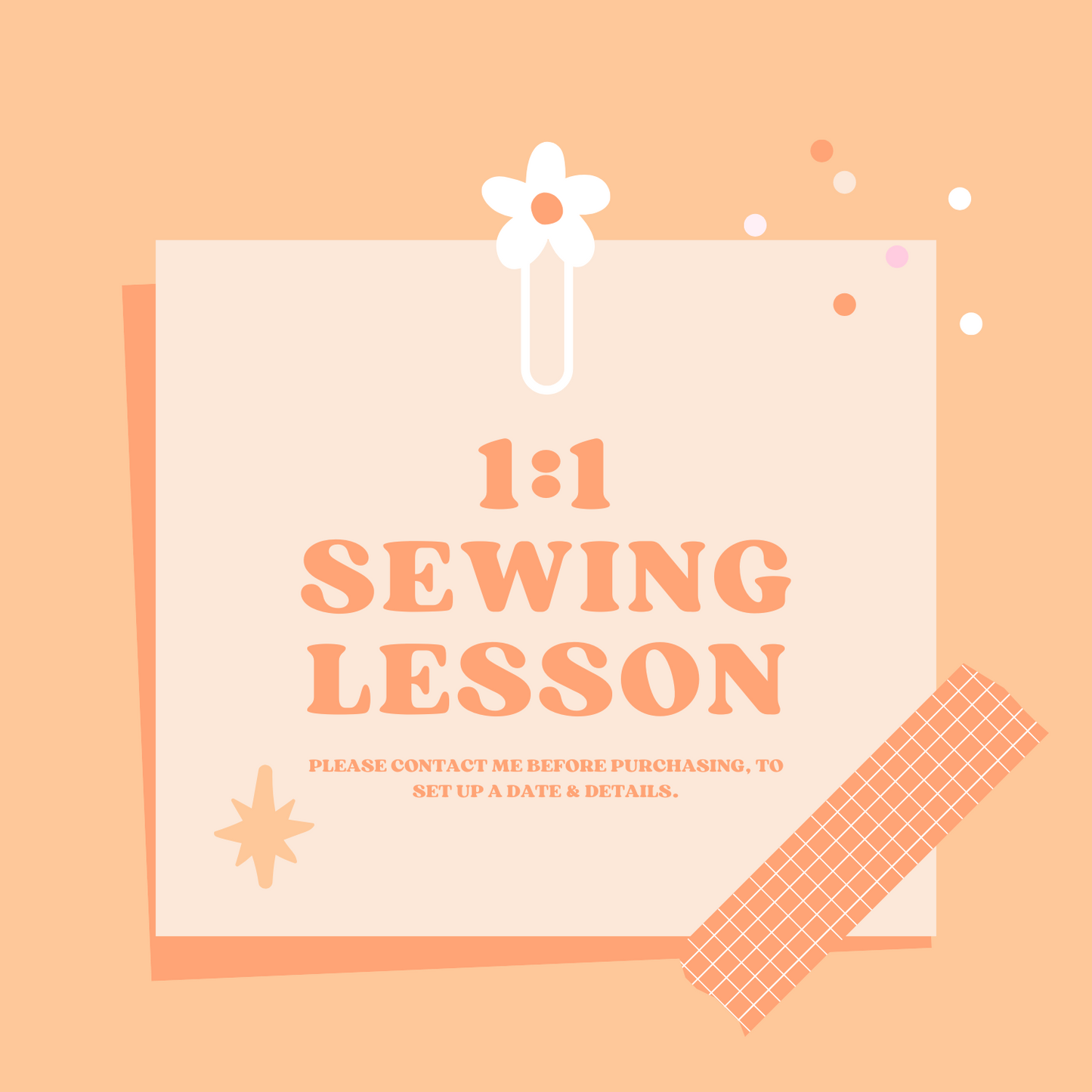 1:1 SEWING MACHINE LESSON