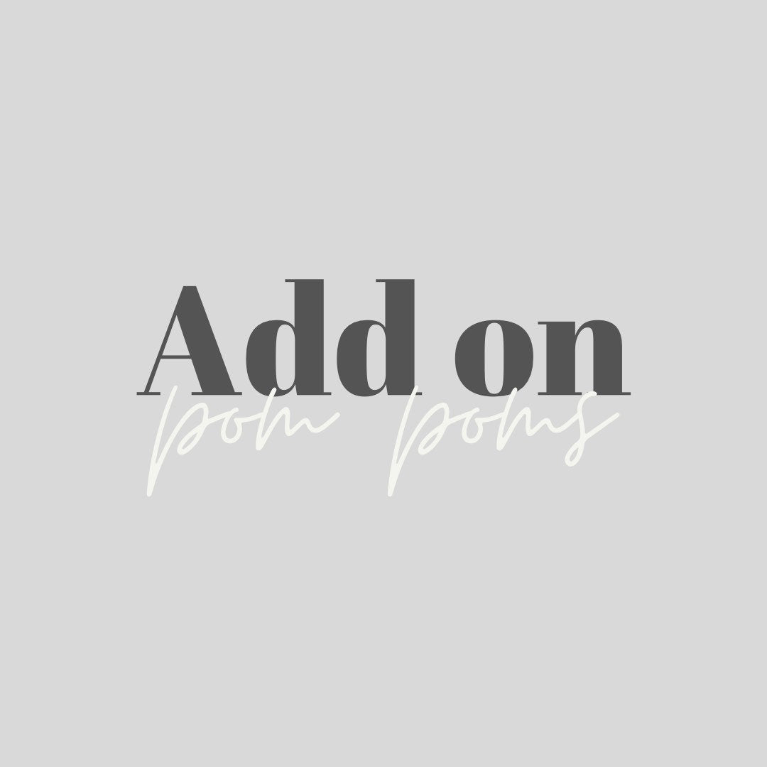 Add Pom Poms