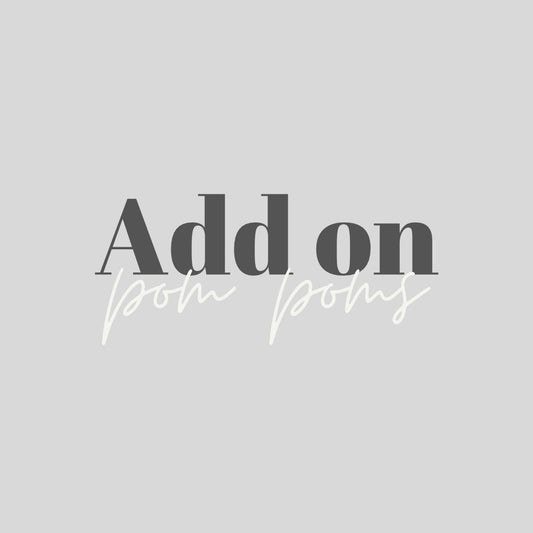 Add Pom Poms