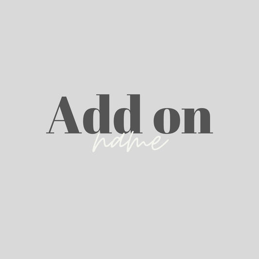 Vinyl name - *ADD ON* (name only)