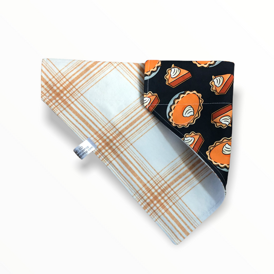 Thanksgiving reversible dog bandana