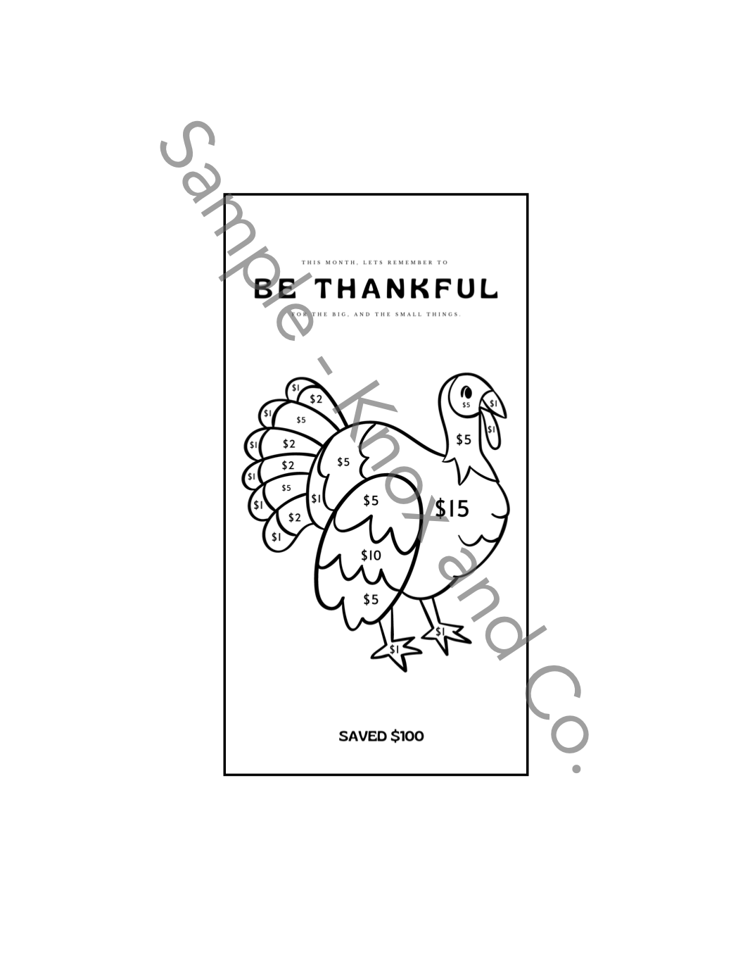 November Savings Challenge