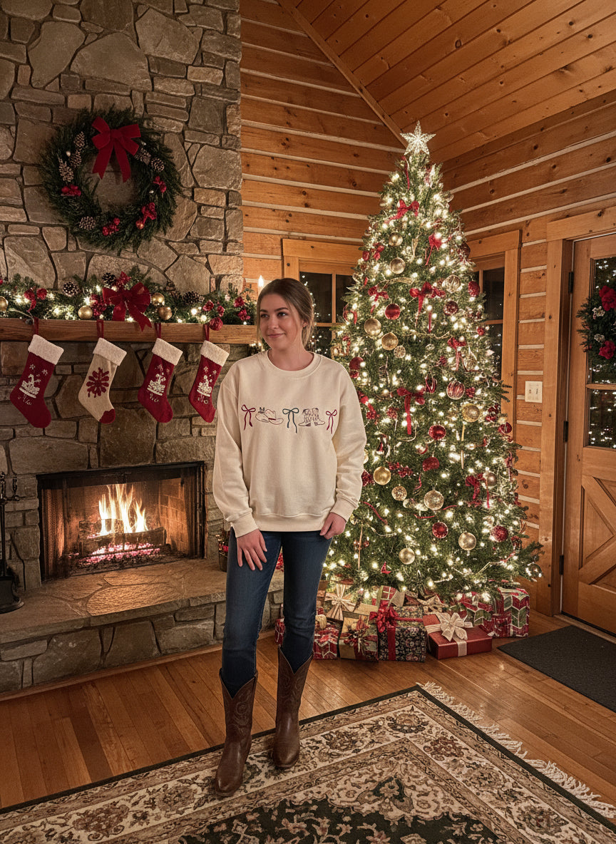 Western Christmas sweatshirt