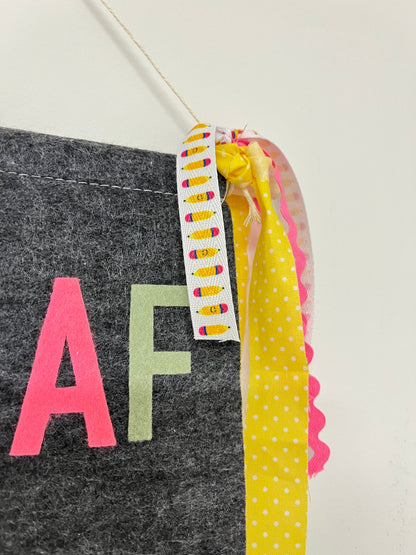 Felt Teacher Name Banner