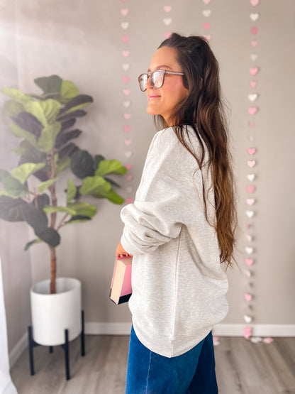 Book Lover with bow sweatshirt
