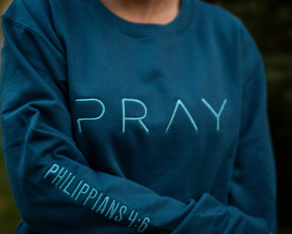 PRAY embroidered crewneck