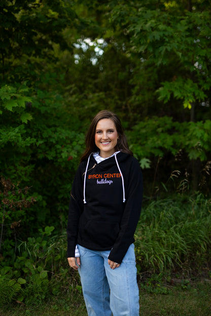 Byron Center Bulldogs Sweatshirt- double hood