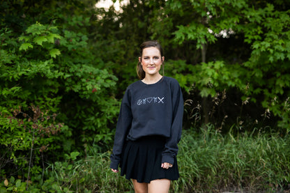 Baseball Embroidered Sweatshirt