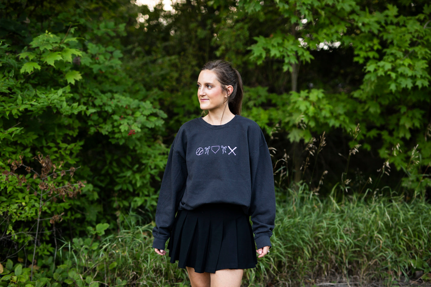 Baseball Embroidered Sweatshirt
