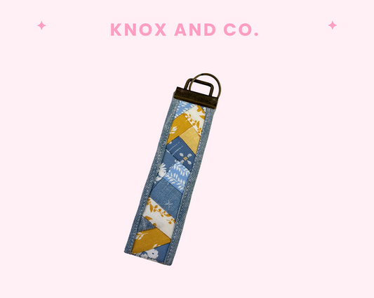 Quilted Wristlet Lanyard - Countryside
