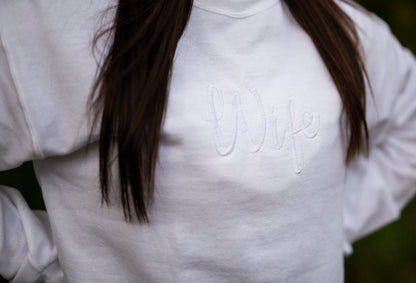 Wife Sweatshirt - Bright White