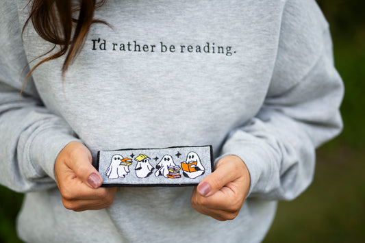 Ghost Embroidered Bookmark