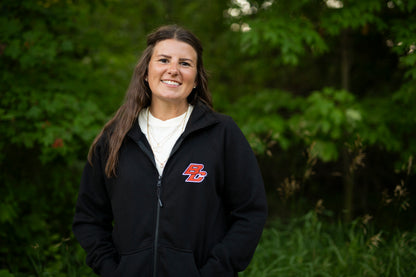 Byron Center Bulldogs Football Sweatshirt Zip up Black