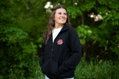 Byron Center Bulldogs Football Sweatshirt Zip up Black