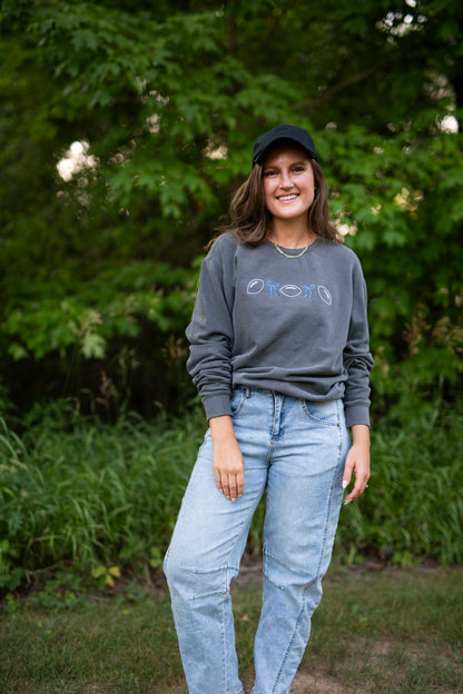 Women's Football and bows Sweatshirt
