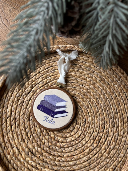 Personalized Book Ornament