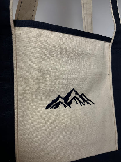 Embroidered Mountain Tote