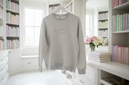 Book Lover with bow sweatshirt