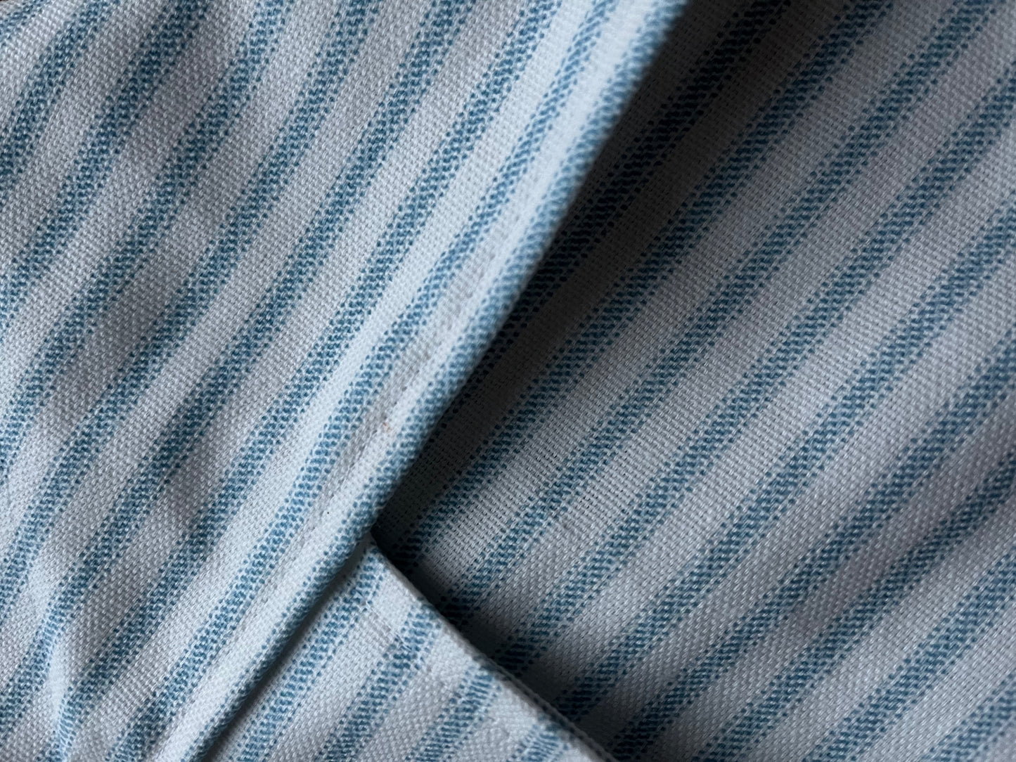 Embroidered Dog bandana with initial - Blue Stripe