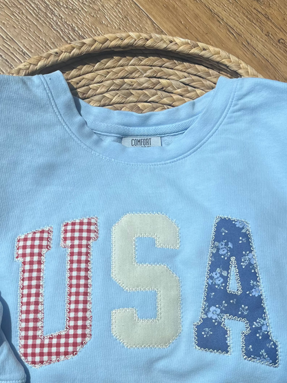USA - t-shirt style ( light blue)