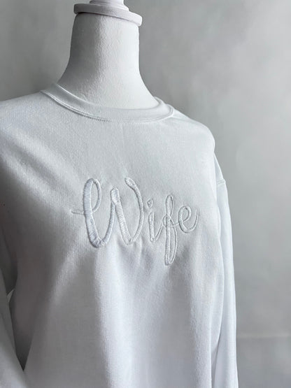 Wife Sweatshirt - Bright White
