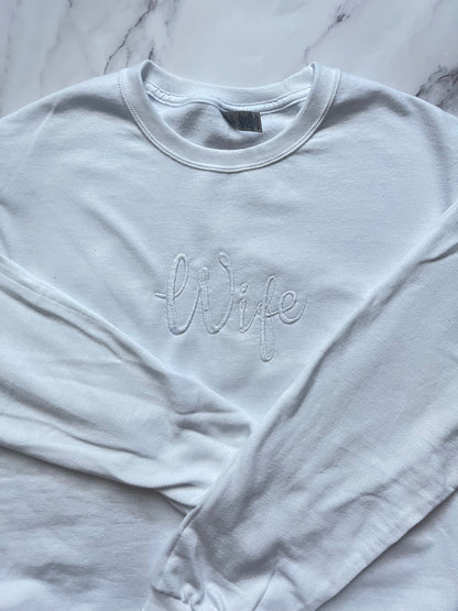Wife Sweatshirt - Bright White