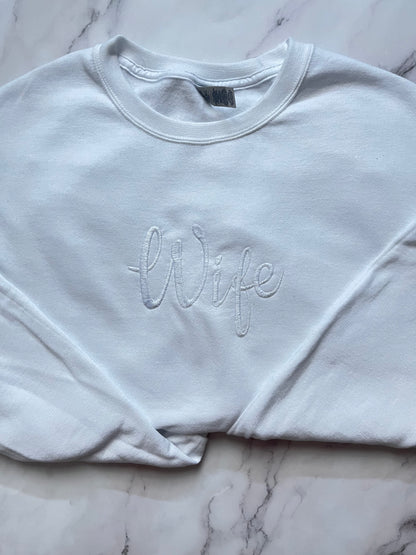 Wife Sweatshirt - Bright White